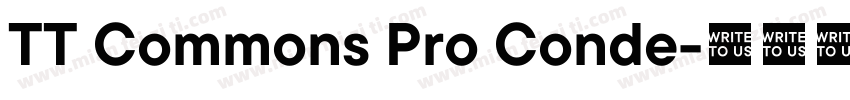 TT Commons Pro Conde字体转换